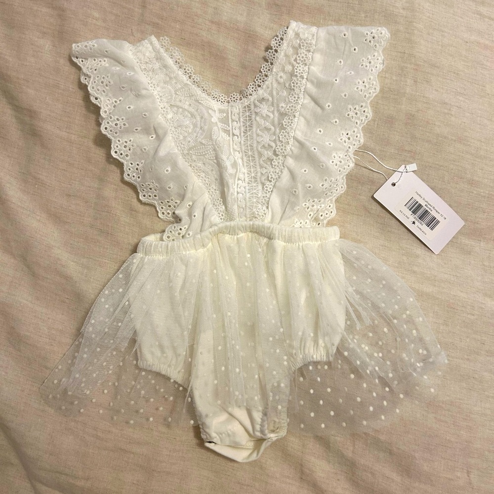 12-18 month off-white romper